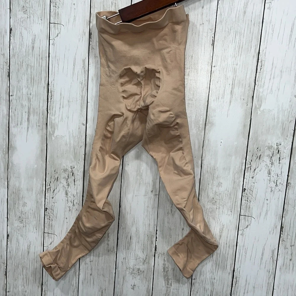 ❌SKIMS Solutionwear Maternity Tights Leggings High Waisted Clay Tan S/M - Picture 6 of 7